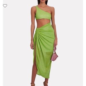 Baobab Collection Zadeh one shoulder cut-out midi dress